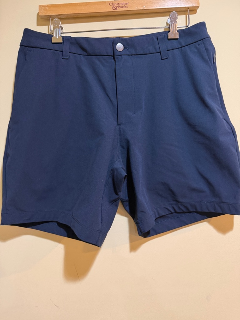 Men's Lululemon Commission Classic Fit Shorts Navy Blue